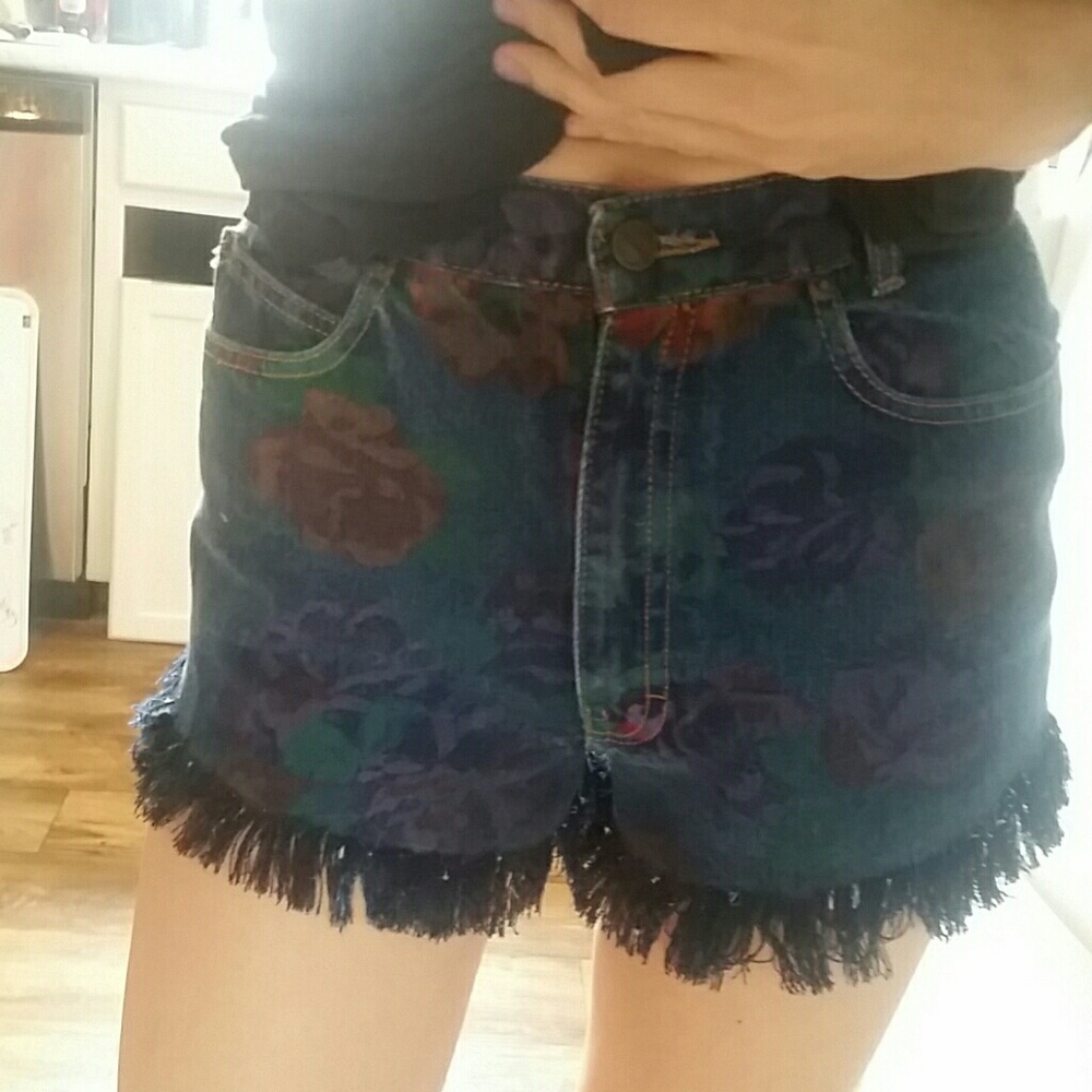 Vintage 1980's palmetto brand jean cutoff shorts